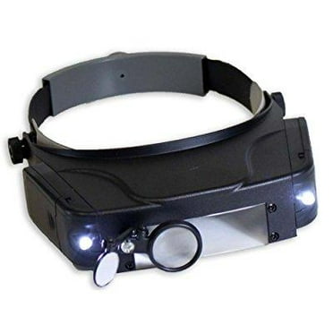 iFCOW Head Mounted Magnifier with LED Light Head Magnifier Glasses for Circuit Repair Hobby iFCOW Head Mounted Magnifier with LED Light Head Magnifier Glasses for Circuit Repair Hobby